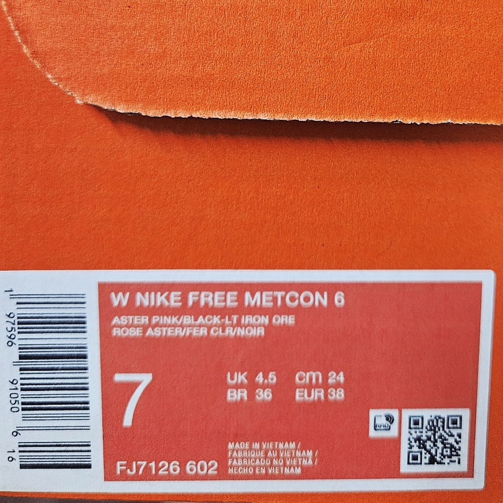 Nike Wmn Free Metcon 6 Aster Pink - Picture 9 of 12